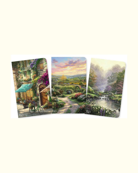 Thomas Kinkade 3 muistikirjan setti