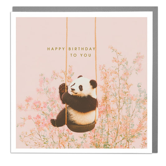 Panda Happy Birthday kortti