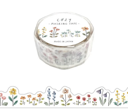 Cozy flowers washi teippi